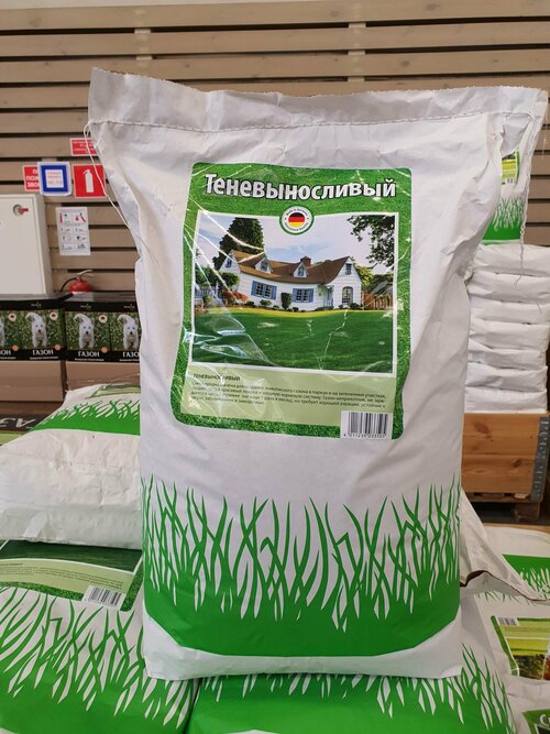 Семена Газонной травы Теневыносливый газон (10 кг, Германия)