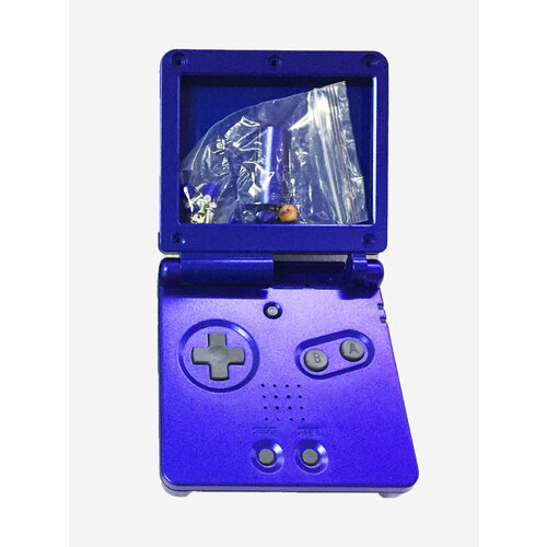 Корпус MyPads GBA SP для игровой приставки-консоли Gameboy синий jcd 1pcs for nintend gameboy pocket replacement mgb 001 model information sticker for gbp gba gbc gba sp 001 101 label japan