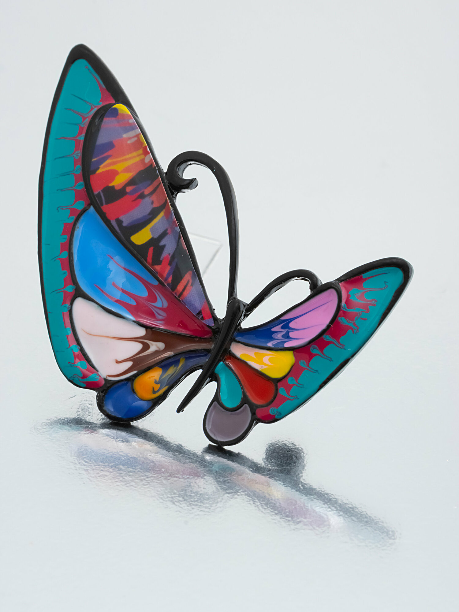 Брошь ЖемАрт, эмаль, разноцветный — фото 1