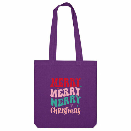 фото Сумка шоппер us basic, фиолетовый