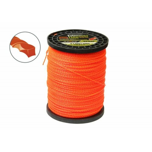 Корд триммерный REZER TWISTOP 24мм436м витой квадрат 3000₽