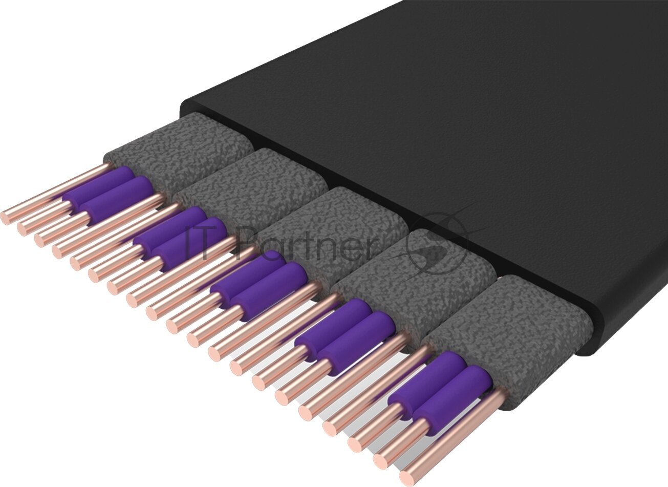 Райзер Cooler Master MasterAccessory Riser Cable PCIe 4.0 x16 - 300mm 90° Black/Purple MCA-U000C-KPCI40-300