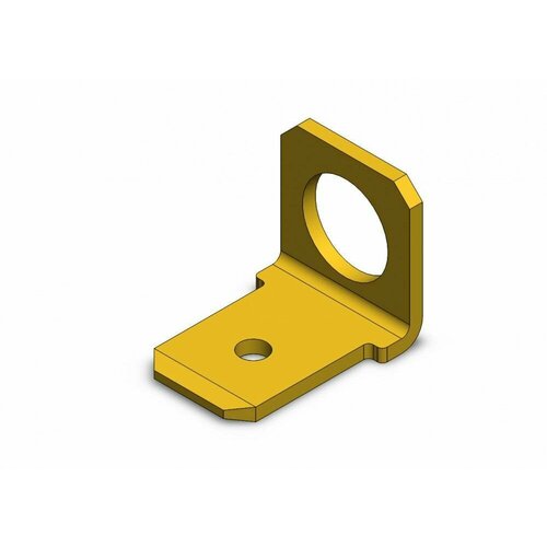 Клемма неизолированная ножевая на плату 6.3мм SFK1-05-90, угол 90, под М5, Hatko (500 шт)