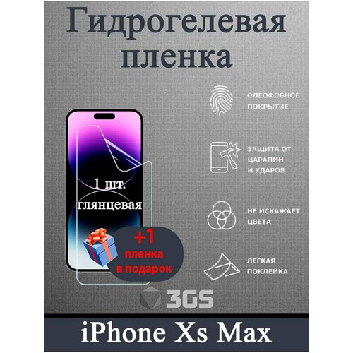 Гидрогелевая защитная пленка для iPhone Xs Max