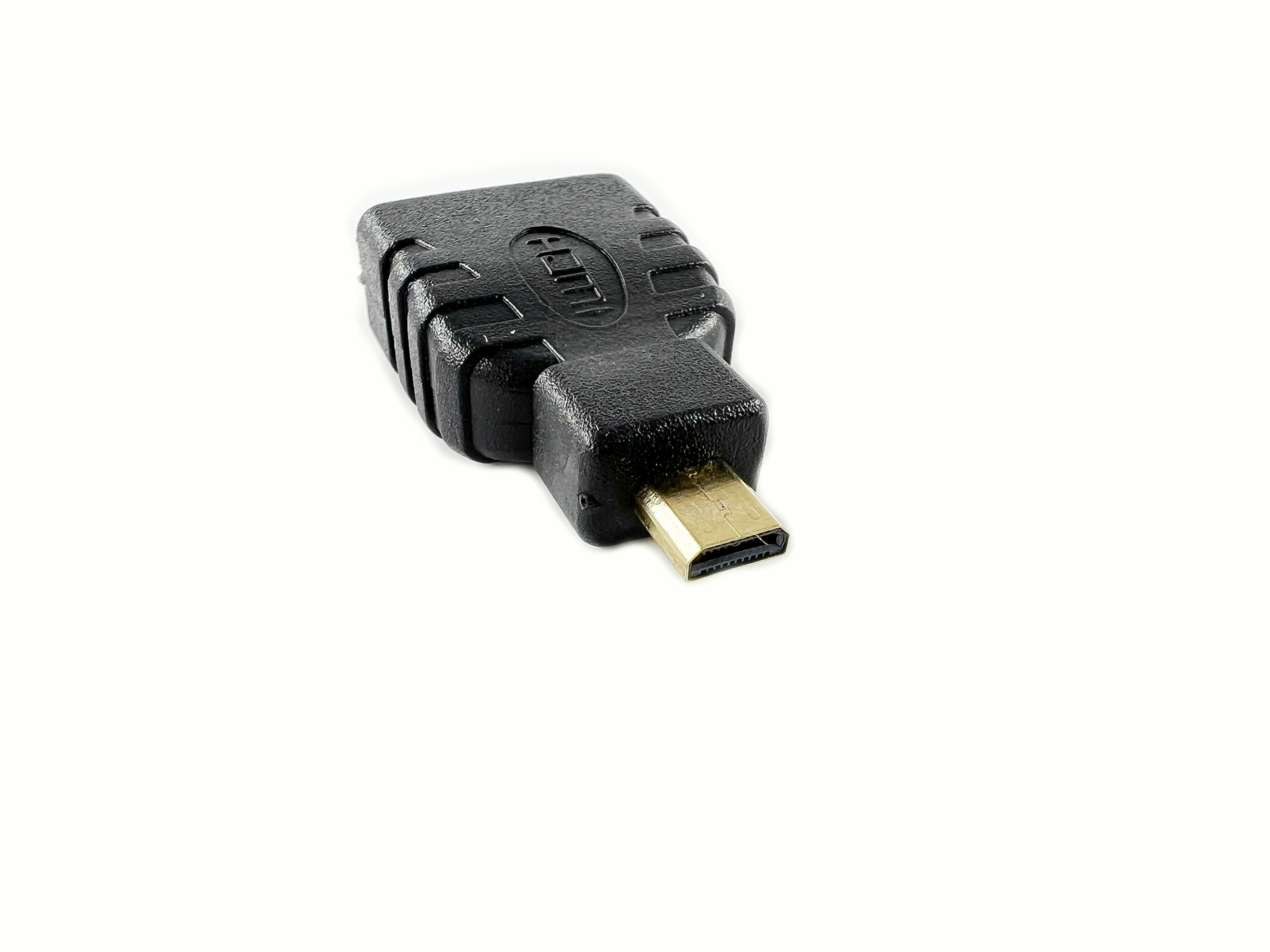 Переходник MICRO HDMI штекер-HDMI гнездо пластик позолоченный( 1 штука)