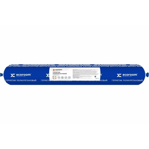 Полиуретановый герметик для кровли ECOROOM ROOF черный, 600 мл E-PUгер-3678/черн