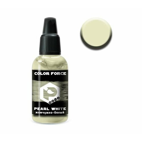 Pacific88 Aero COLOR FORCE Краска для аэрографа Жемчужно-белый (pearl white),18 ml