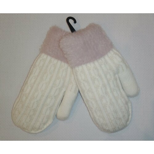 Варежки HENU, размер 4-6 лет, белый