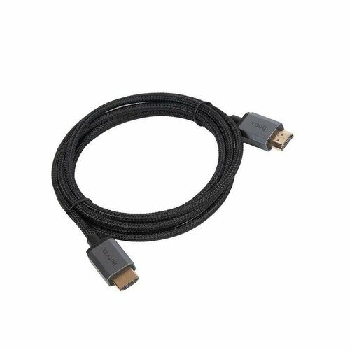 Кабель передачи аудио и видео HDMI HOCO US03 HDTV 2.0 Male to Male 4K HD data cable(L=2M), черный 6931474777287 кабель передачи аудио и видео hdmi hoco us03 hdtv 2 0 male to male 4k hd data cable l 3m черный 6931474777294