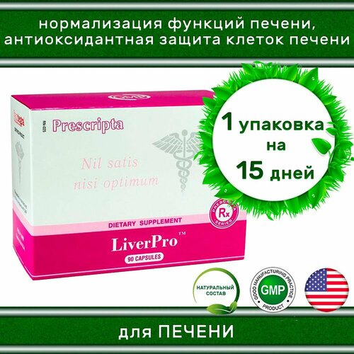 LiverPro Santegra / ЛиверПро Сантегра, 90 капсул - натуральный гепатопротектор / Защита и поддержка печени