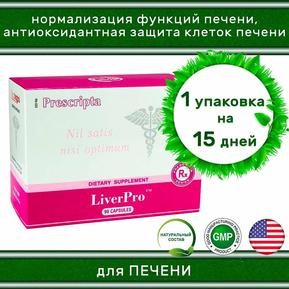 LiverPro Santegra / ЛиверПро Сантегра 90 капсул - натуральный гепатопротектор / Защита и поддержка печени
