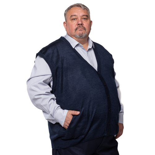 фото Жилет turhan, размер 6 xl, синий