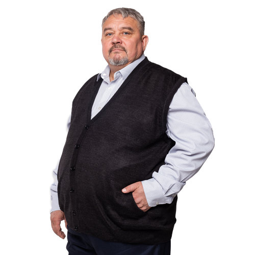 фото Жилет turhan, размер 5 xl, черный, серый