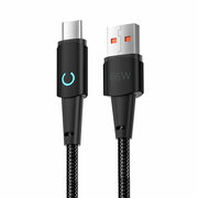 Дата-кабель Moon USB – Type-C, 66Вт, 6А, 1.2 м, черный, Deppa, Deppa 72521