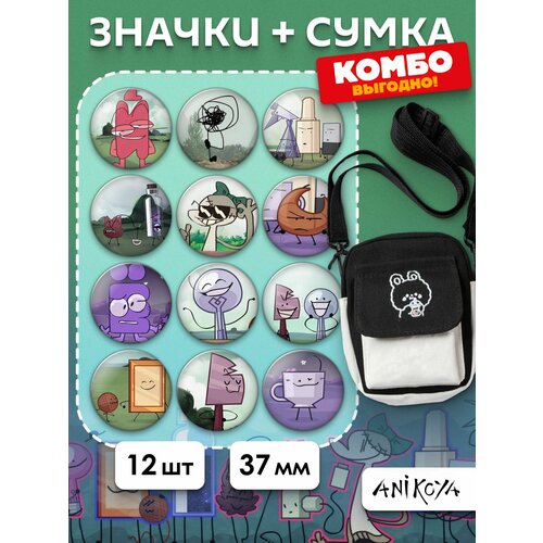 Сумка кросс-боди AniKoya, белый