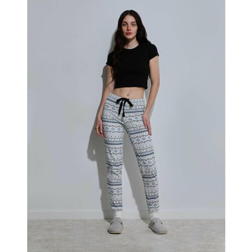 фото Брюки gloria jeans, размер xs/164 (40), голубой, черный
