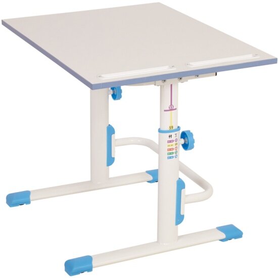 Растущая парта-трансформер Polini kids Simple М1 75х55 см, белый-синий