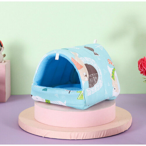 Домик BOTTONCINI для грызунов голубой р-р M 422₽