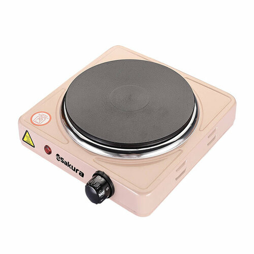 Плитка электрическая Sakura ПЭ-01С бежевый 1000Вт 154мм 1конфоркадиск 149500₽