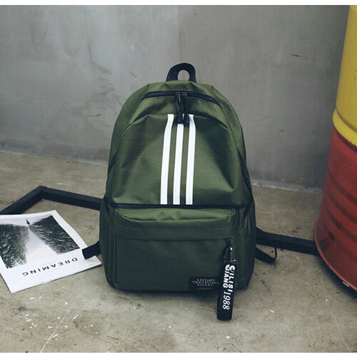 фото Рюкзак bottoncini унисекс, городской, зеленый, р -р 42х29х13 см