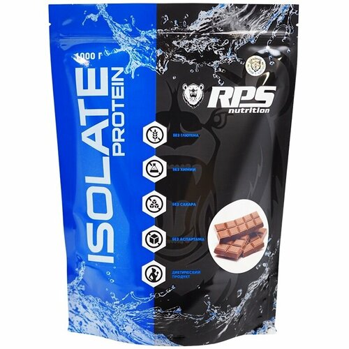 rps whey isolate 100% 500 гр двойной шоколад Изолят протеин RPS Nutrition Whey Isolate 100% - 1000 грамм, двойной шоколад