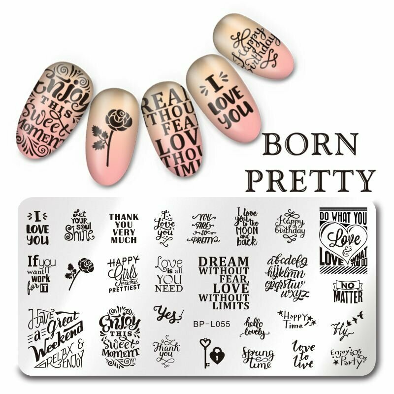 Пластина для стемпинга 12*6 см BORN PRETTY BP-L055