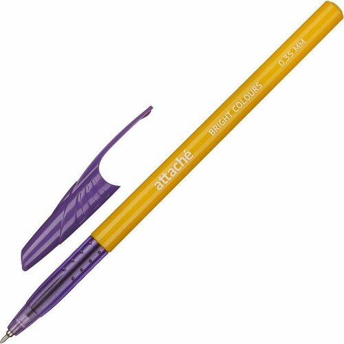 Ручка шариковая Attache Bright colours (0.35мм, синий цвет чернил)