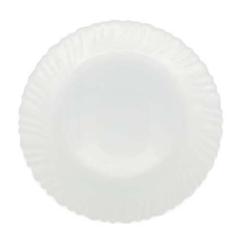 Тарелка обеденная (265мм), белая, Спираль 6шт/уп
