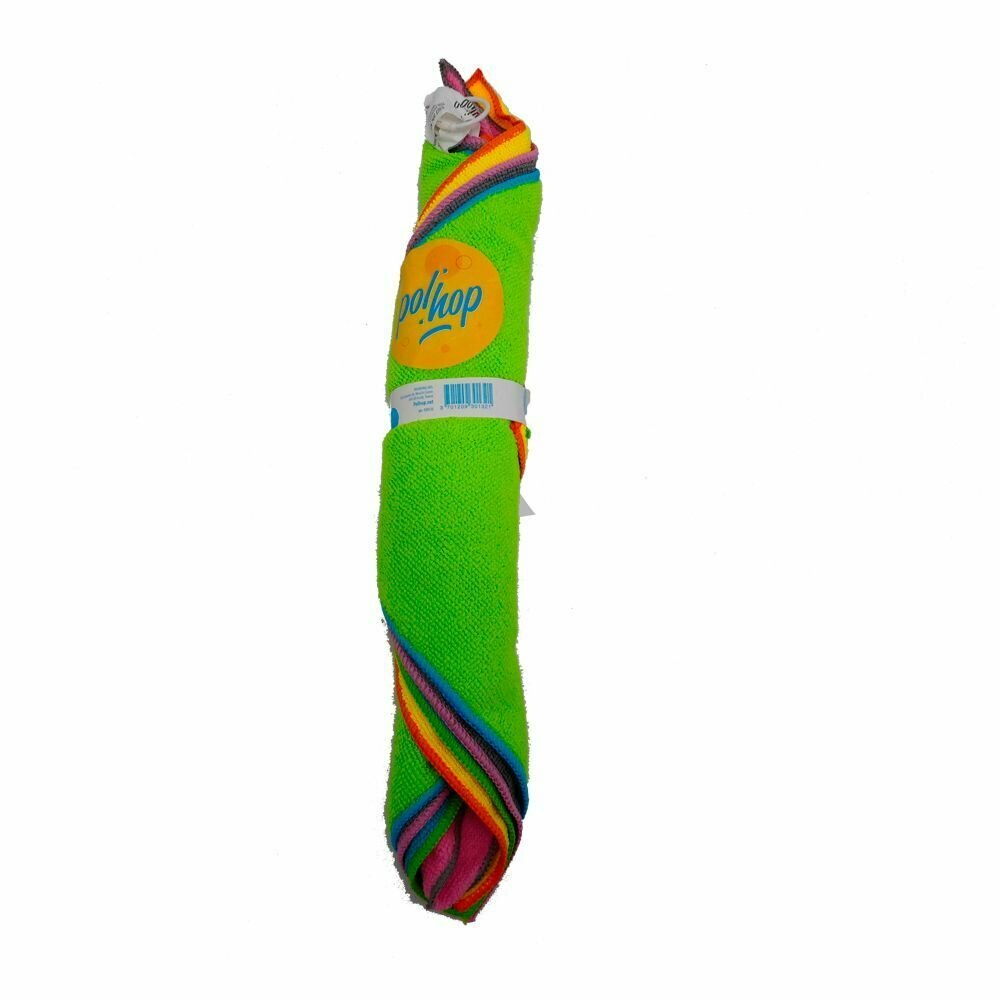Салфетка для уборки Pol Hop из микрофибры 35х35 см, 5 шт Polhop - фото №1