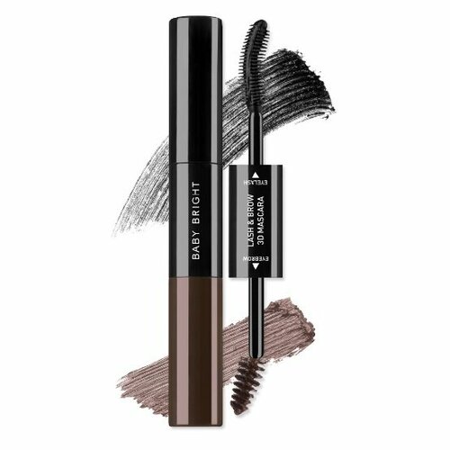 Baby Bright Тушь для ресниц и бровей - Lash & Brow 3D Mascara 7.5ml+5.5 ml