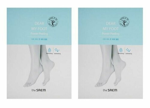 The Saem Пилинг для ног отшелушивающий Dear My Foot Power, 50 мл, 2 шт