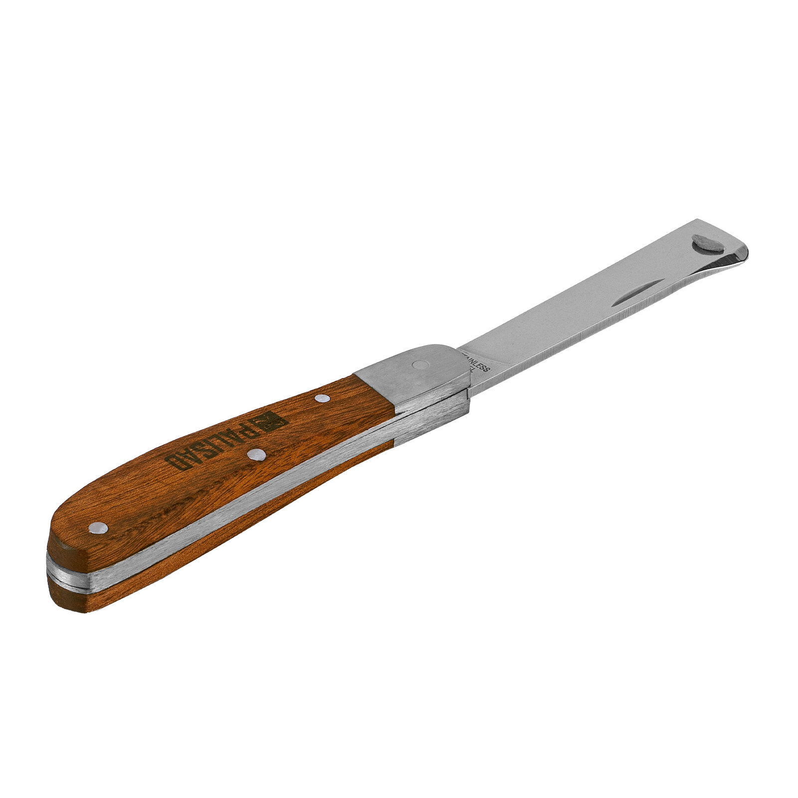Нож садовый складной Palisad копулировочный, 173 мм, деревянная рукоятка 79002