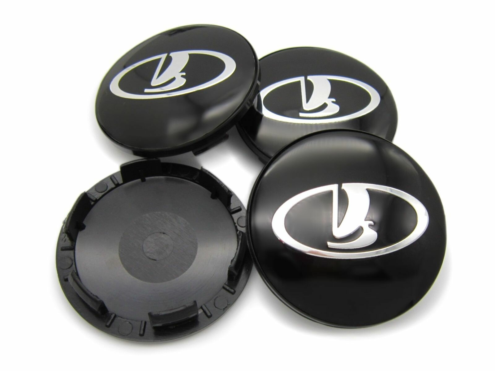 Колпачки заглушки на литые диски КиК Лада 62/55/10 комплект 4 шт.