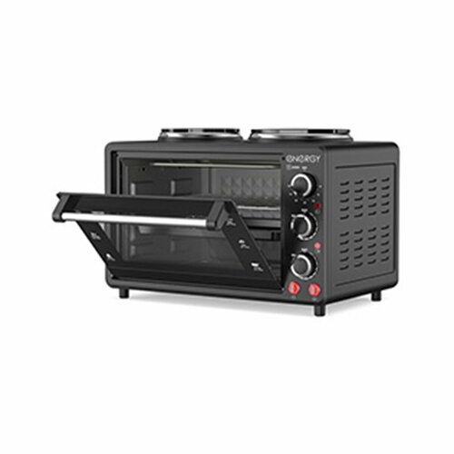 Мини-печь Energy GН-26A-B 26 л 1400 Вт таймер 2 конфорки черная 775800₽