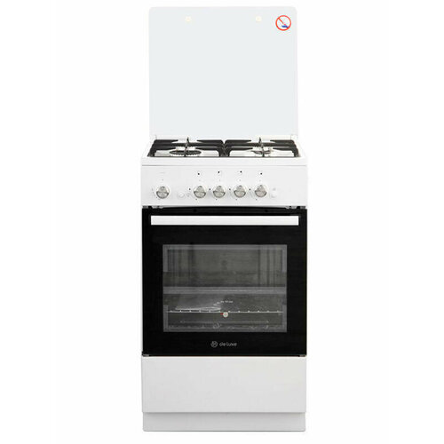 плита комбинированная gorenje gk5b41wh essential белая духовка 62 л 4 газовые конфорки эмал решетки DeLuxe 5040.42 г кр