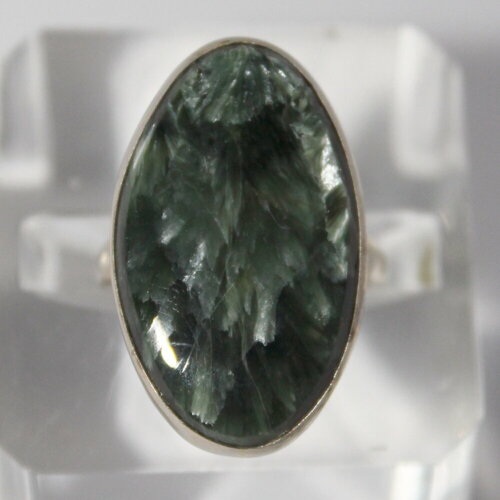 Кольцо True Stones, серафинит, размер 17, зеленый