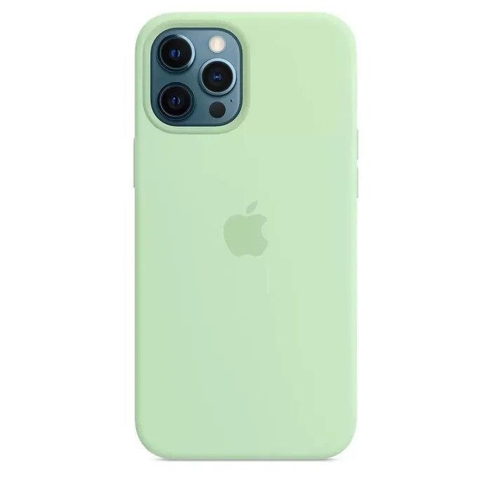 Чехол с цветной анимацией для iPhone 12 Pro Max Slicone Case MagSafe Pistachio