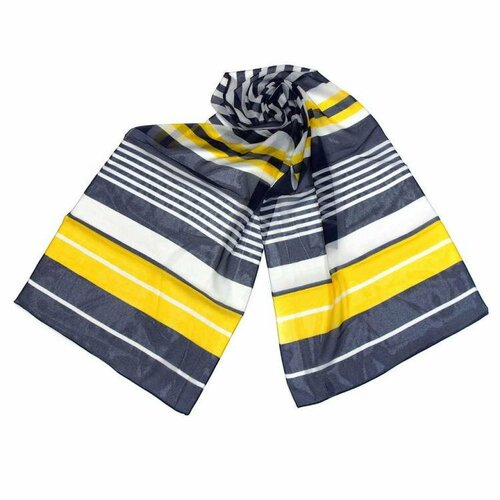 фото Шарф roby foulards,160х40 см, белый, синий