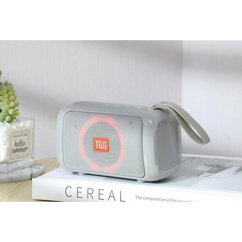 Беспроводная колонка 193 - Портативный динамик с поддержкой Bluetooth AUX FM USB microSD TF Радиоприемник переносной Акустическая система с подсветкой 120000₽