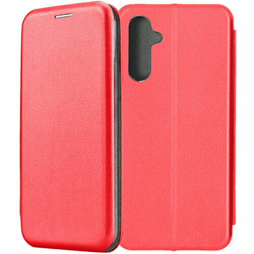 Чехол-книжка Fashion Case для Samsung Galaxy A34 5G A346 красный накладка пластиковая для samsung galaxy a34 5g a346 с силиконовой окантовкой чёрная