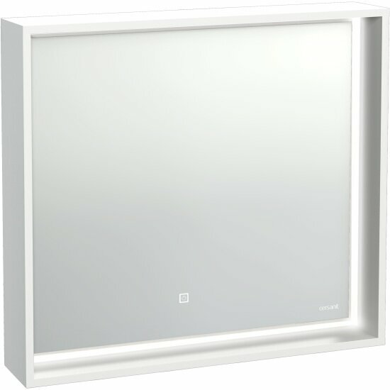 Зеркало Cersanit LOUNA 80 с подсветкой прямоугольное универсальная белый