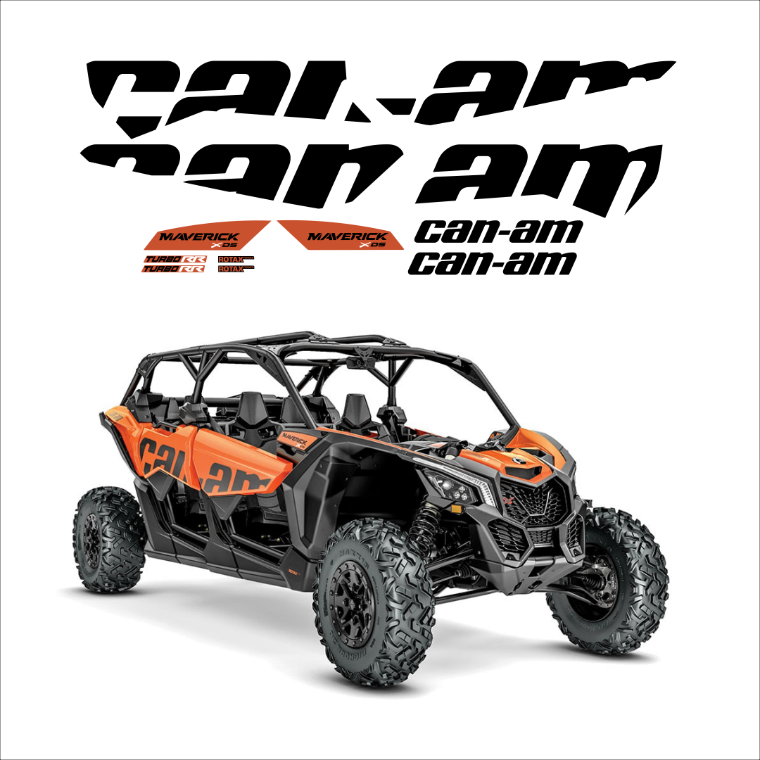 Наклейки BRP CAN-AM MAVERICK MAX оранжевые (DS)