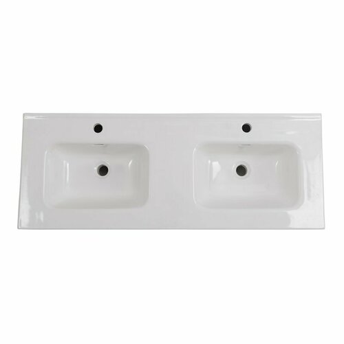 Керамическая раковина с двумя чашами 1210x460x175 BelBagno BB1200-2-ETL