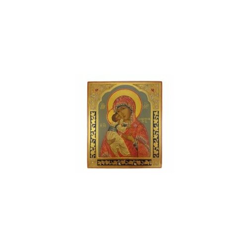 икона бм казанская 18х22 19 век 100344 Икона БМ Владимирская 18х22 пояс #105036