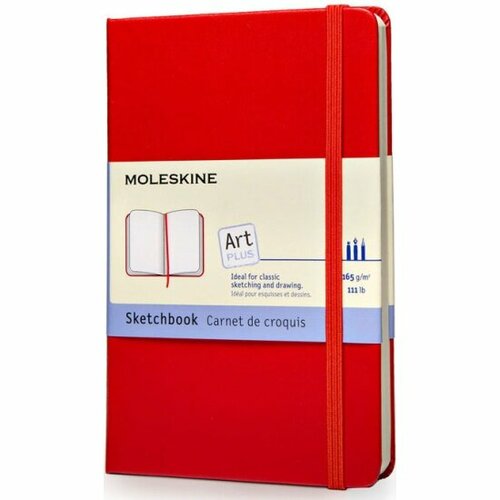 Блокнот для рисования Moleskine ART SKETCHBOOK ARTQP063R Large 130х210мм 104стр. твердая обложка кра