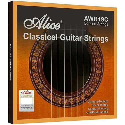 Alice AWR19C-H Струны для классической гитары alice awr19c h струны для классической гитары натяжение hard разноцветный