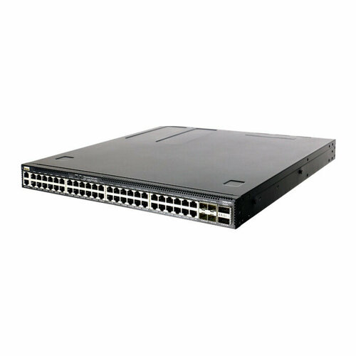 4630-54PE-O-AC-F Edge-corE AS4630-54PE, 48-Port GE RJ45 port PoE++, 4x25G SFP+, 2 port 100G QSFP28 for stacking, Broadcom Trident 3, Dual-core Intel Denverton CPU, dual AC 1200W PSUs and 2 + 1 Fan Modules with port-to-power airflow, 2 front rack mounti