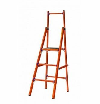 фото Стремянка Стеклопластиковая Диэлектрическая Свд-0,7 Евро С Вертикальной Опорой