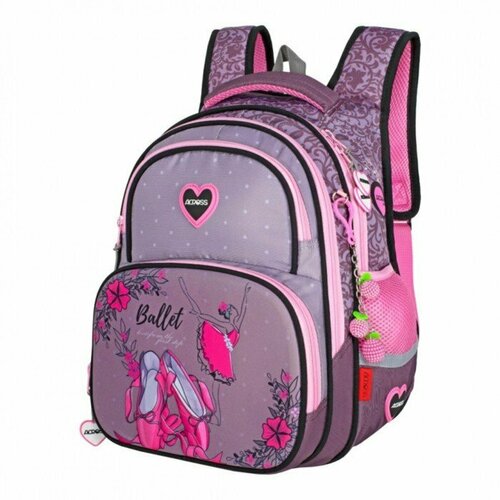 Рюкзак школьный 40 х 33 х 15 см, эргономичная спинка, Across 548, розовый ACR23-548-1 рюкзак балет с цепью розовый 3
