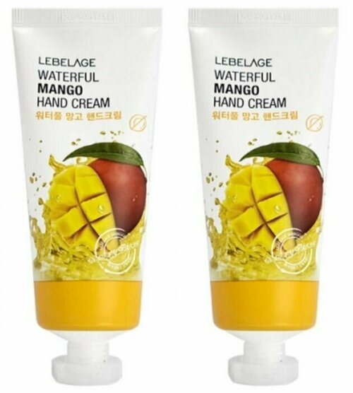 Крем для рук Lebelage, Waterful Mango Hand Cream, с маслом манго, 100 мл, 2 уп